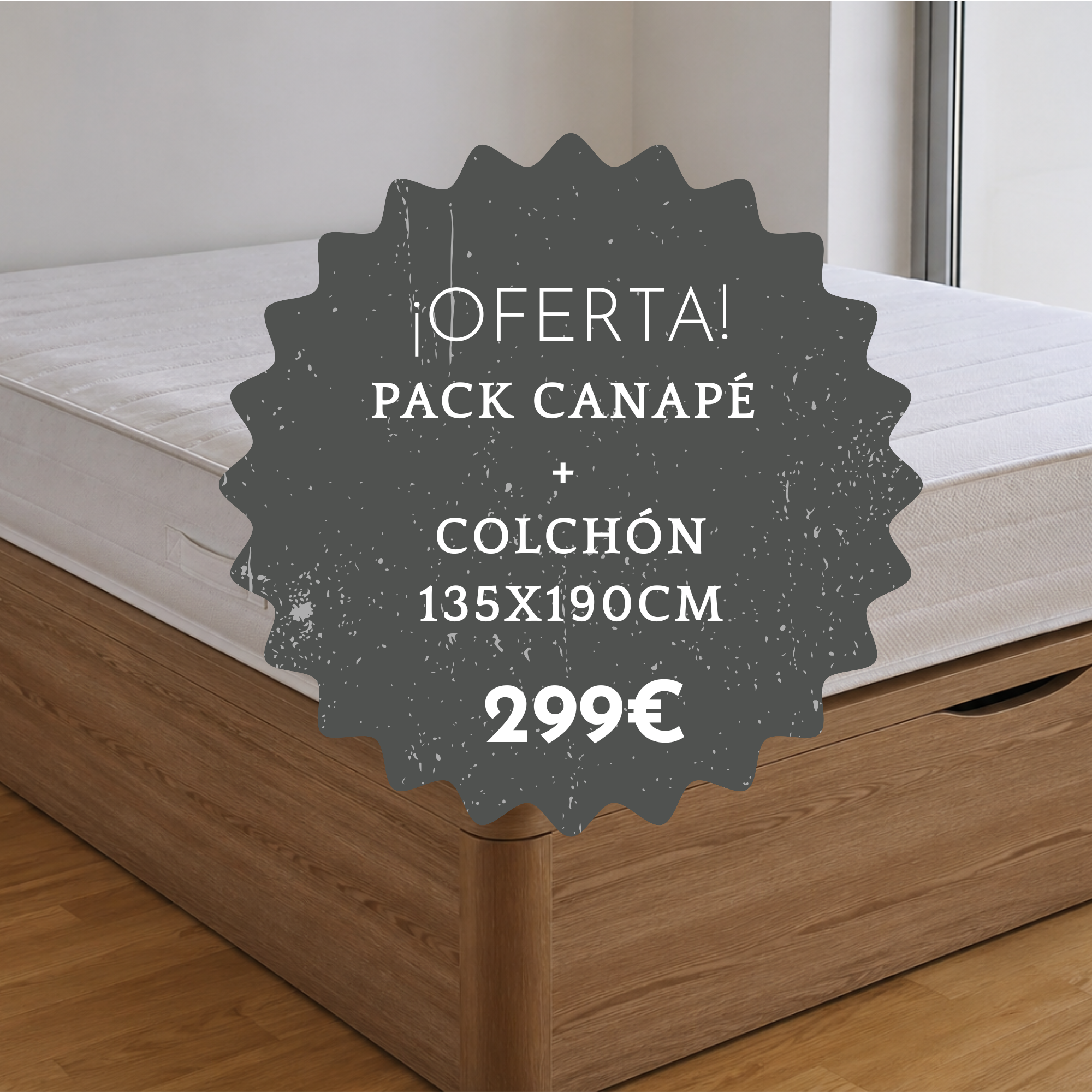 Pack Canapé y Colchón 135x190