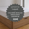 Pack Colchón de Muelles Ensacados + Canapé 135x190 cm – Oferta Especial 329€